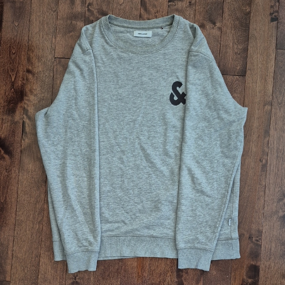 Gray Crewneck Sweater by Jack & Jones